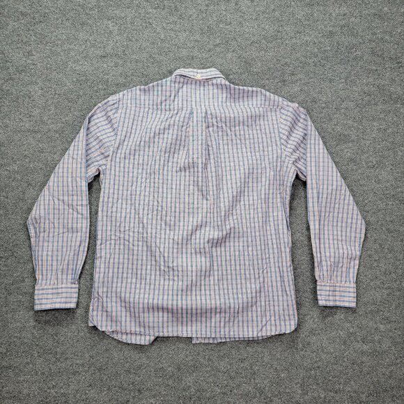 Brooks Brothers Red Fleece Shirt Mens Large Checkered Button Down Long‎ Sleeve - Picture 2 of 8